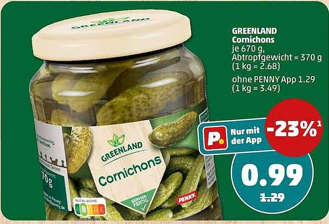 GREENLAND Cornichons