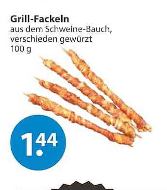 Grill-Fackeln aus dem Schweine-Bauch, verschieden gewürzt 100 g