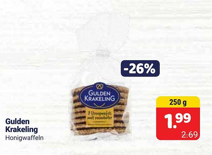 Gulden Krakeling Honigwaffeln