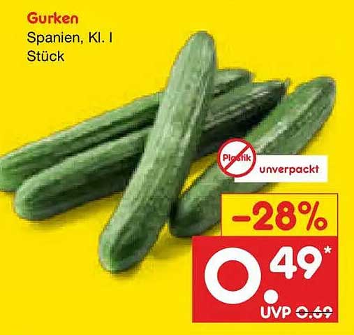 Gurken Spanien, Kl. I Stück