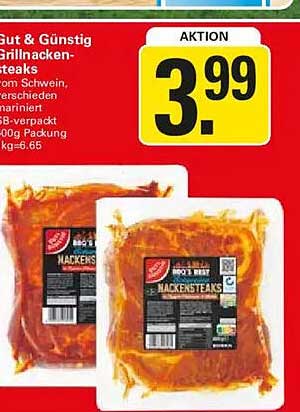 Gut & Günstig Grillhack-steaks