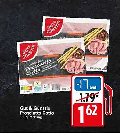 Gut & Günstig Prosciutto Cotto 150g Packung