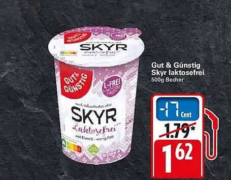 Gut & Günstig Skyr laktosefrei 500g Becher
