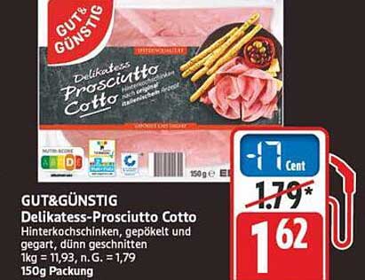 GUT&GÜNSTIG Delikatess-Prosciutto Cotto
