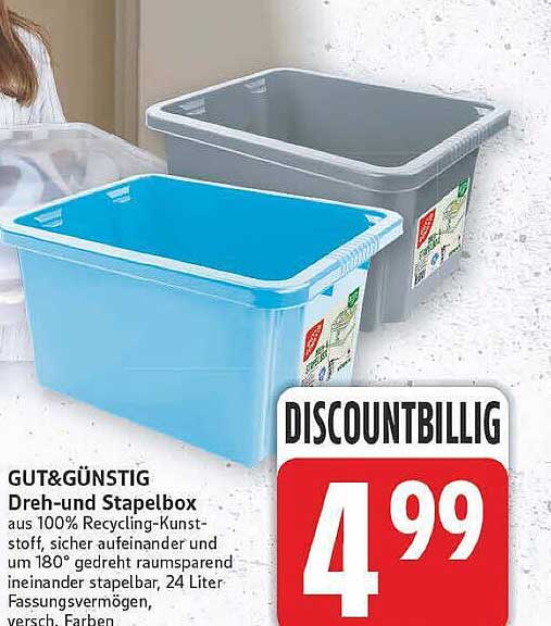 GUT&GÜNSTIG Dreh- und Stapelbox