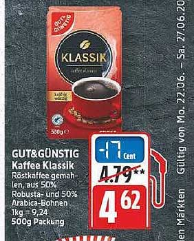 GÜTGÜNSTIG Kaffee Klassik