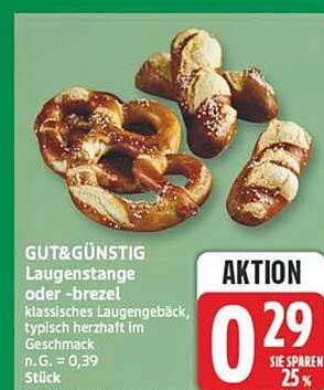 GUT&GÜNSTIG Laugenstange oder -brezel