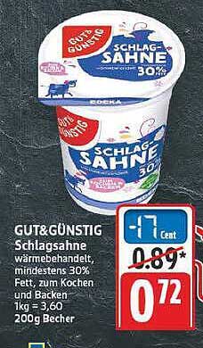 GUT&GÜNSTIG Schlagsahne