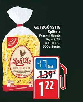 GUT&GÜNSTIG Spätzle Frische-Nudeln
