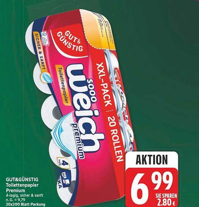 GUT&GÜNSTIG Toilettenpapier Premium