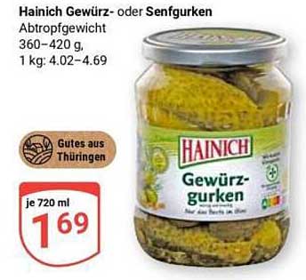Hainich Gewürz- oder Senfgurken