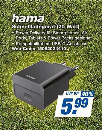 hama Schnellladegerät (20 Watt)