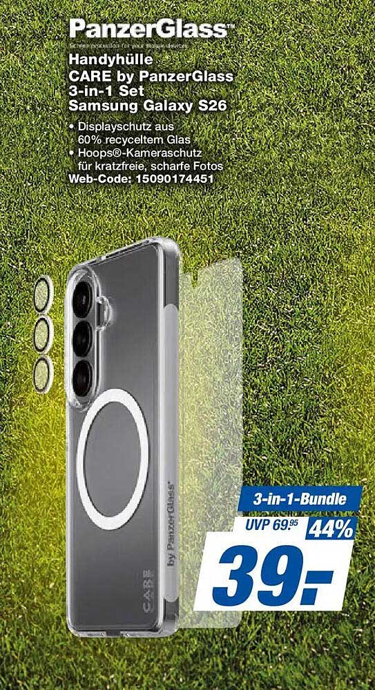 Handyhülle CARE by PanzerGlass 3-in-1 Set Samsung Galaxy S26