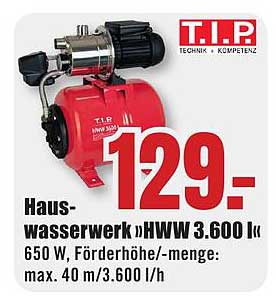 Hauswasserwerk HWW 3.600 Ik