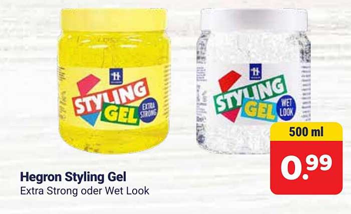 Hegron Styling Gel Extra Strong oder Wet Look