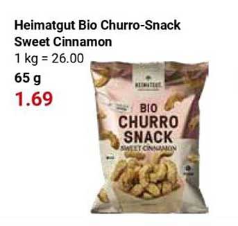 Heimatgut Bio Churro-Snack Sweet Cinnamon