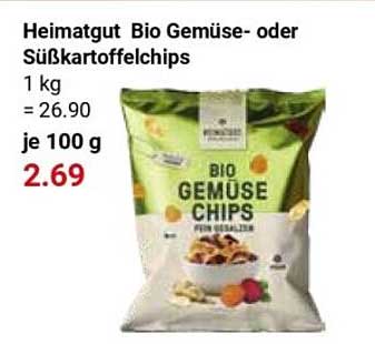 Heimatgut Bio Gemüse- oder Süßkartoffelchips