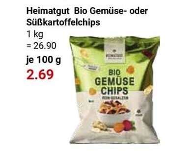 Heimatgut Bio Gemüse- oder Süßkartoffelchips