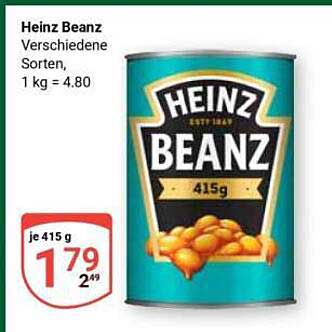 Heinz Beanz Verschiedene Sorten 1 kg = 4.80