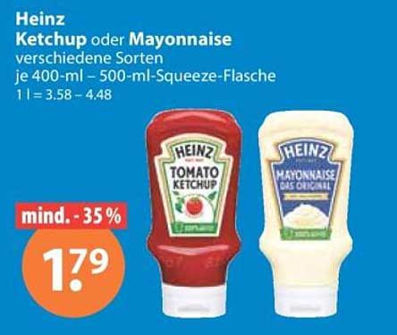 Heinz Ketchup oder Mayonnaise