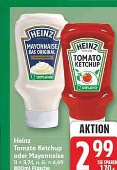Heinz Tomato Ketchup oder Mayonnaise