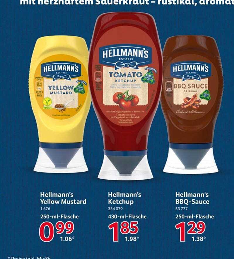 Hellmann's Yellow Mustard 250-ml-Flasche