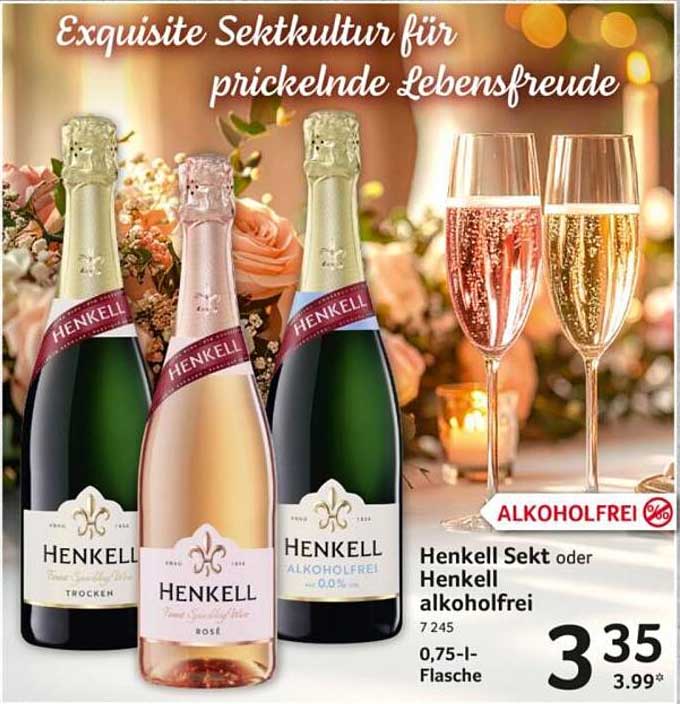 Henkel Sekt oder Henkel alkoholfrei