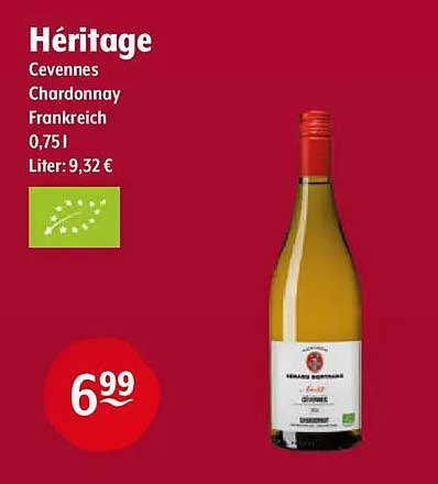 Héritage Cevennes Chardonnay Frankreich 0,75l