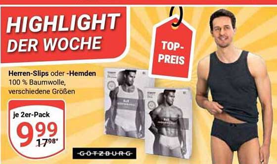 Herren-Slips oder -Hemden