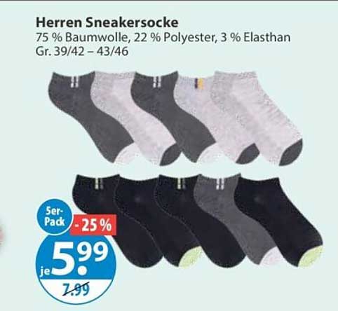 Herren Sneakersocke