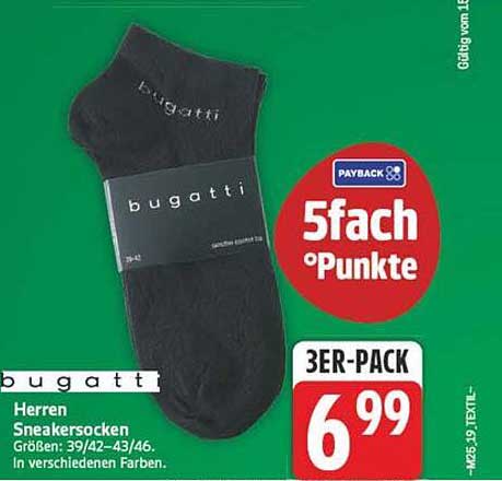 Herren Sneakersocken Größen: 39/42-43/46. In verschiedenen Farben. 3ER-PACK 5fach Punkte