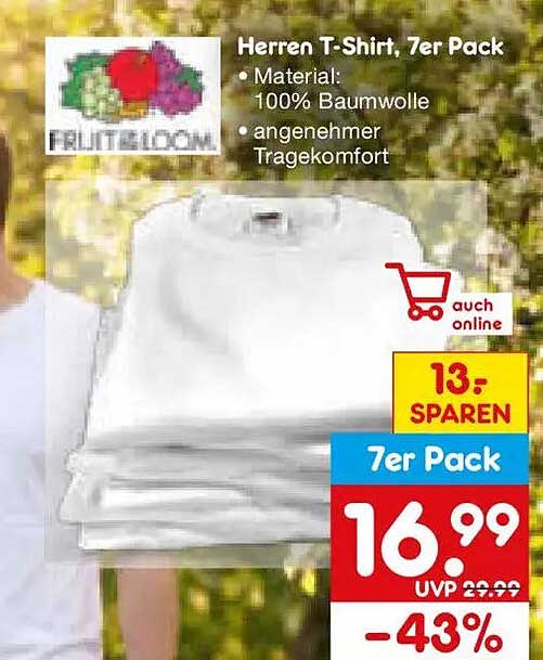 Herren T-Shirt, 7er Pack