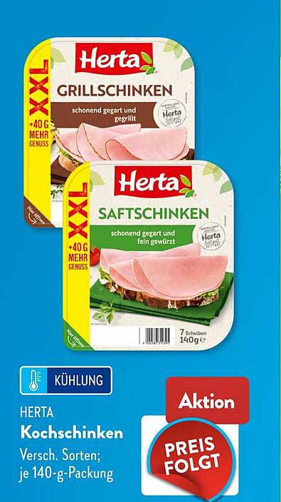 HERTA Kochschinken Versch. Sorten; je 140-g-Packung