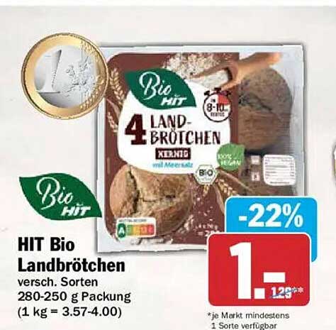 HIT Bio Landbrötchen