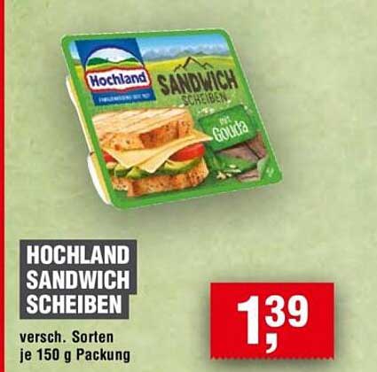 HOCHLAND SANDWICH SCHEIBEN