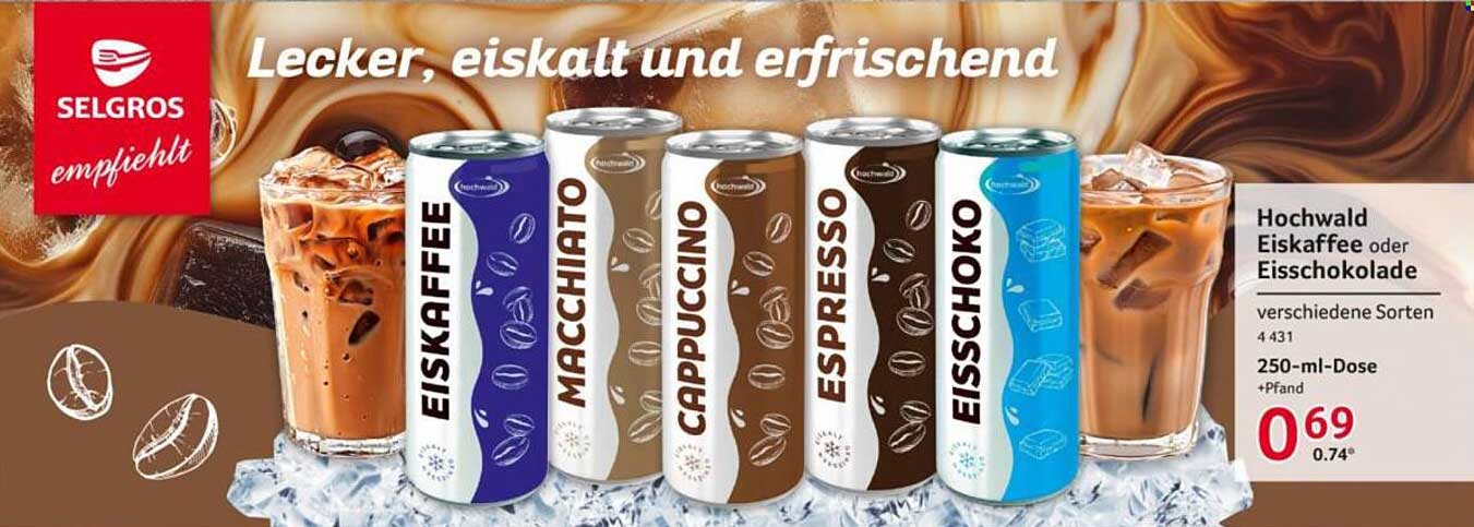 Hochwald Eiskaffee oder Eisschokolade