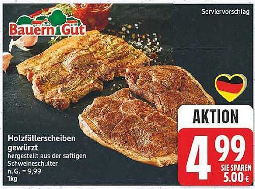 Holzfällerscheiben gewürzt