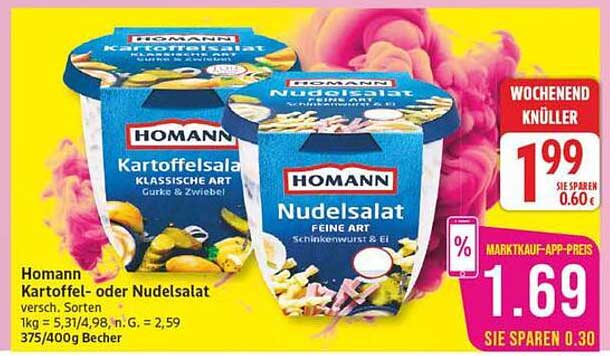 Homann Kartoffel- oder Nudelsalat