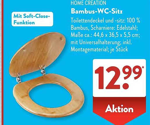 Home Creation Bambus-WC-Sitz