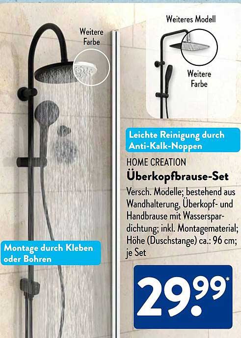 HOME CREATION Überkopfbrause-Set