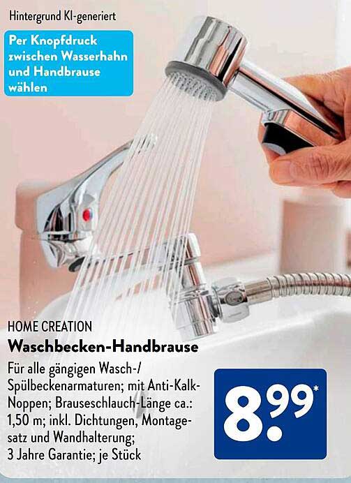 HOME CREATION Waschbecken-Handbrause