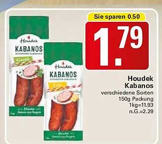 Houdek Kabanos verschiedene Sorten 150g Pack