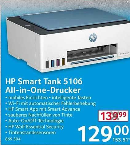 HP Smart Tank 5106 All-in-One-Drucker
