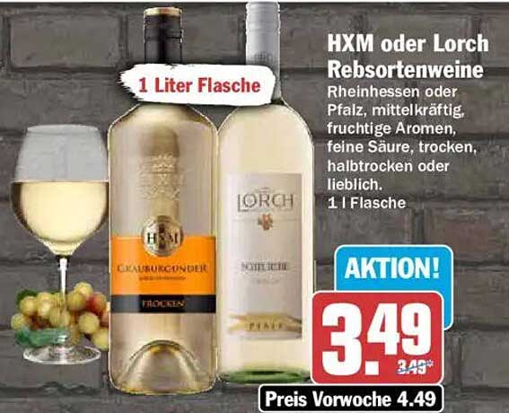 HXM oder Lorch Rebsortenweine