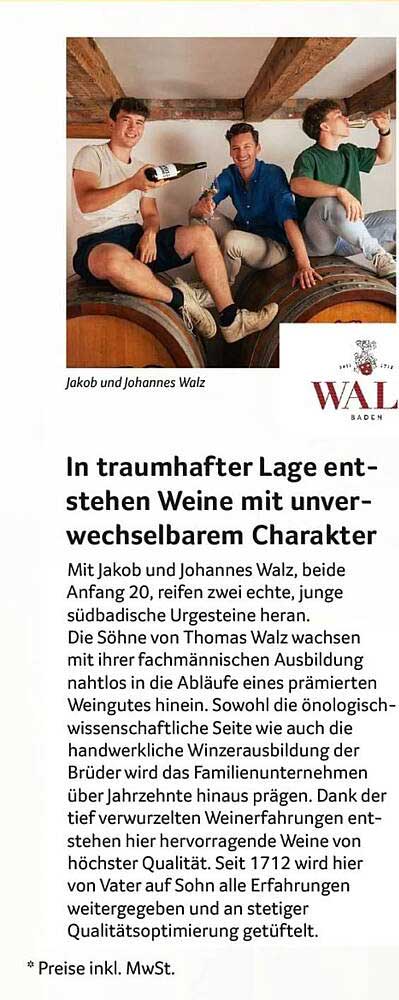 In traumhafter Lage ent-stehen Weine mit unver-wechselbarem Charakter