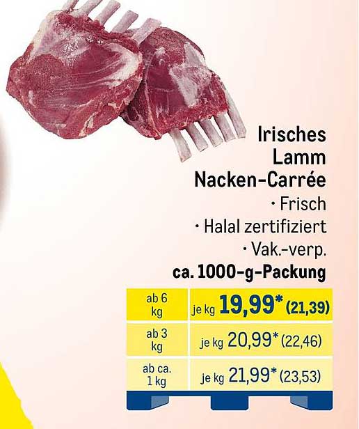 Irisches Lamm Nacken-Carrée