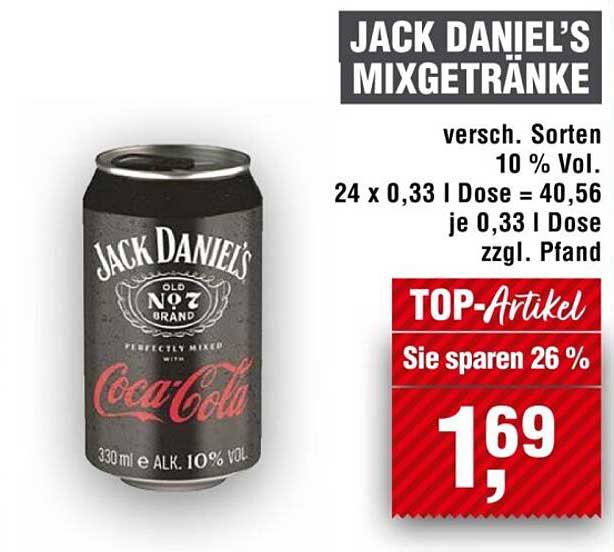 JACK DANIEL’S MIXGETRÄNKE