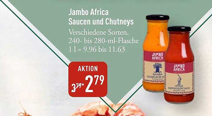 Jambo Africa Saucen und Chutneys