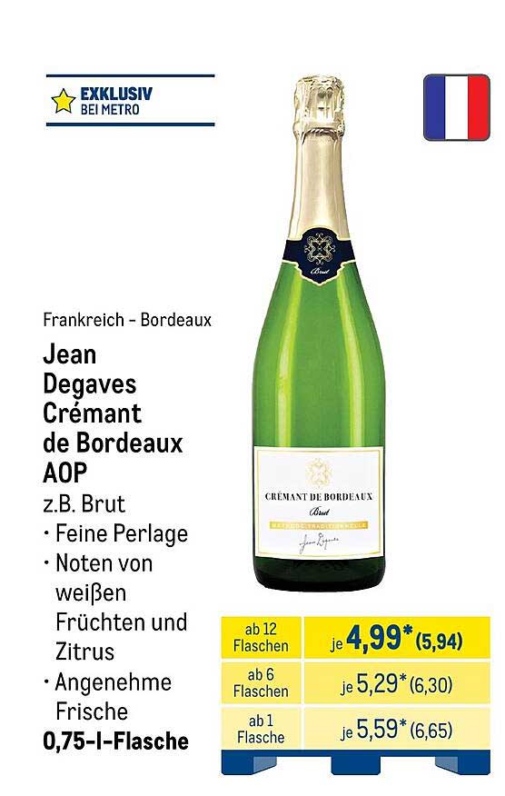 Jean Degaves Crémant de Bordeaux AOP
