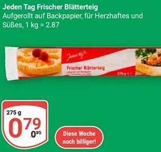 Jeden Tag Frischer Blätterteig